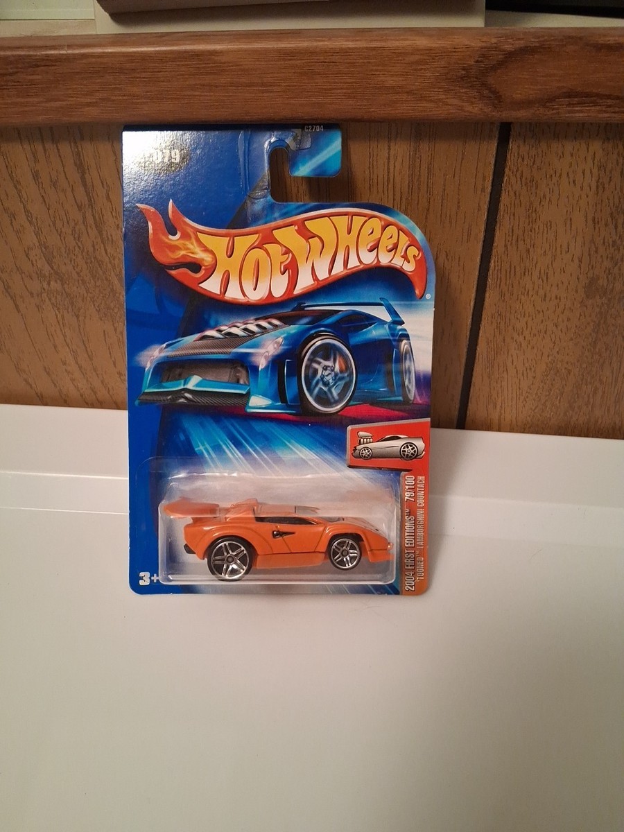 2004 Hot Wheels #79 First Editions TOONED LAMBORGHINI COUNTACH