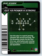 2002 NFL Showdown Plays Gut 43 Power X Strong #P24