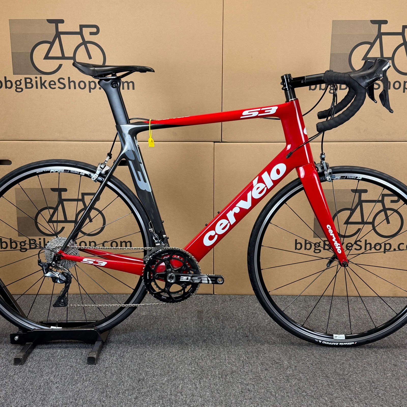 Used Cervelo S3, 11-speed Shimano Ultegra, Carbon Fiber Road