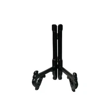 7.5" Dark Brown Curved Accent Plate Holder Rack Display Easel st1103