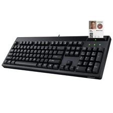 Adesso EasyTouch 130SB Desktop Mechanical Keyboard with Smart Card Reader