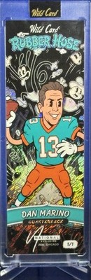 2026 Dan Marino # 1/1 Wild Card Slim Gem Rubber Hose National Exclusive