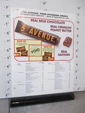 LUDEN's candy bar 1985 salesman ad sheet 5th Avenue reginal newspapers