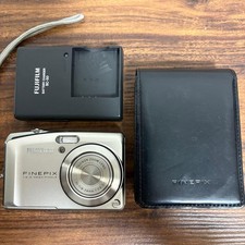 FUJIFILM FinePix F50fd Silver Compact Digital Camera Tested Working Japan
