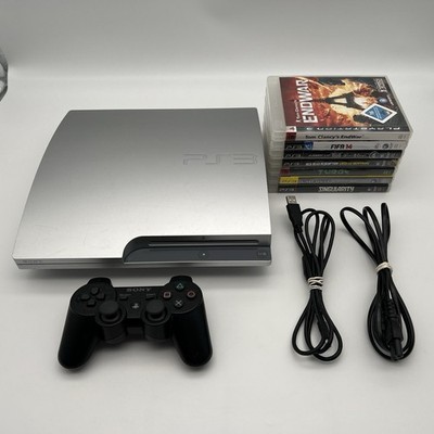Sony PlayStation 3 Slim Silber CECH-3004B 1x Controller | 7 Spiele | getestet