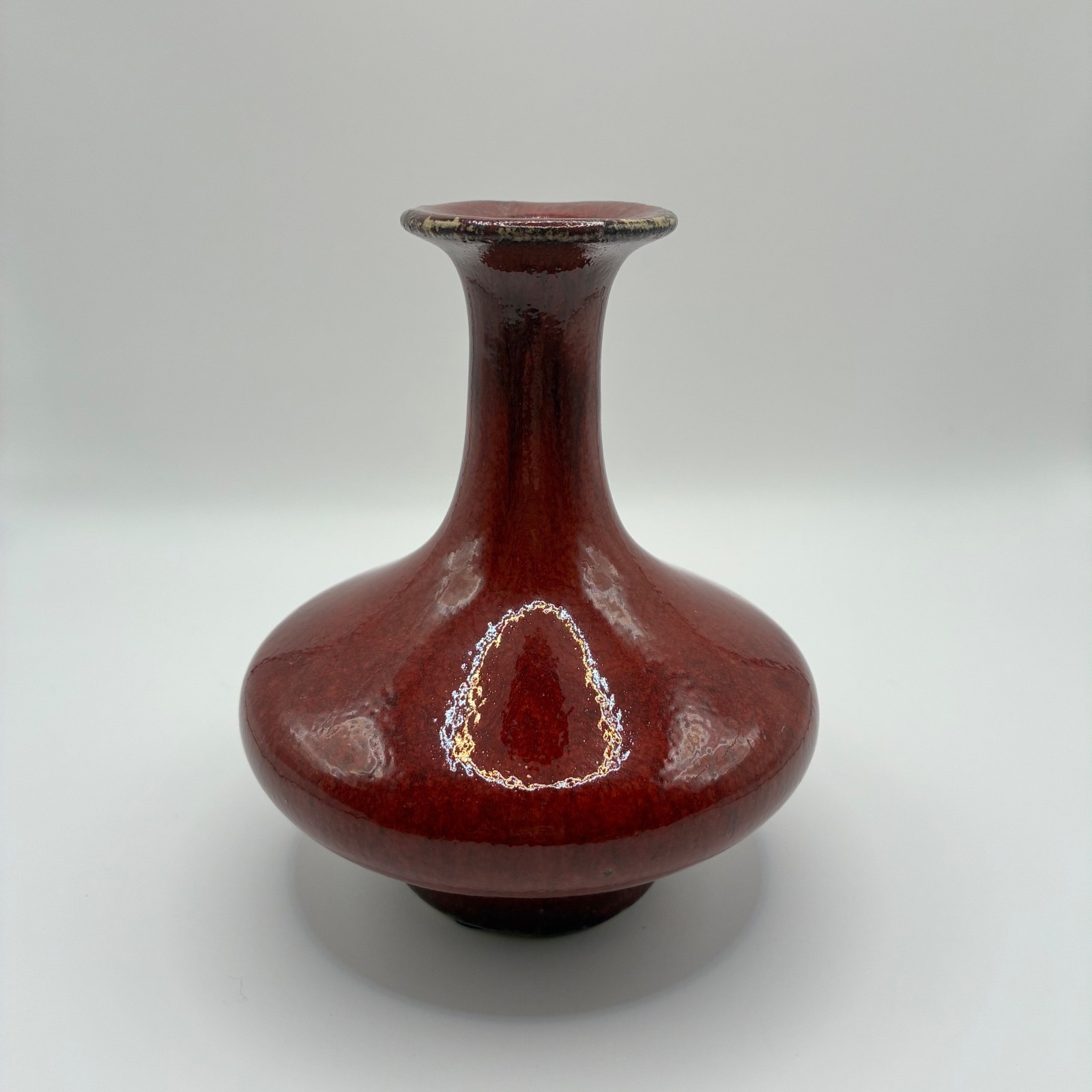 Vintage Mid Century Oxblood Vase