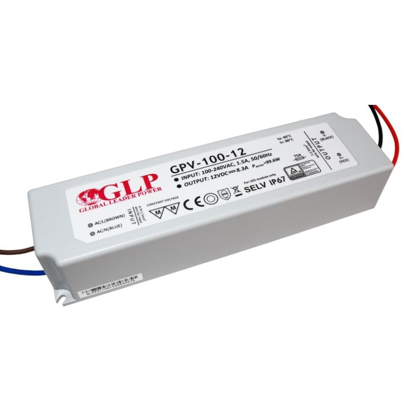 Artel Netzteil - Global Leader Power - Gpv-100-12 - Wasserdicht Ip67 - 100W - 8,3A - Bild 2