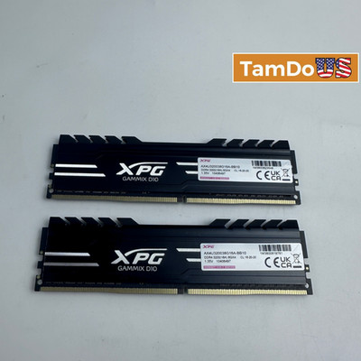 ADATA XPG Gammix D10 DDR4 16GB Kit 2x8GB 3200MHz CL16 Desktop RAM Black