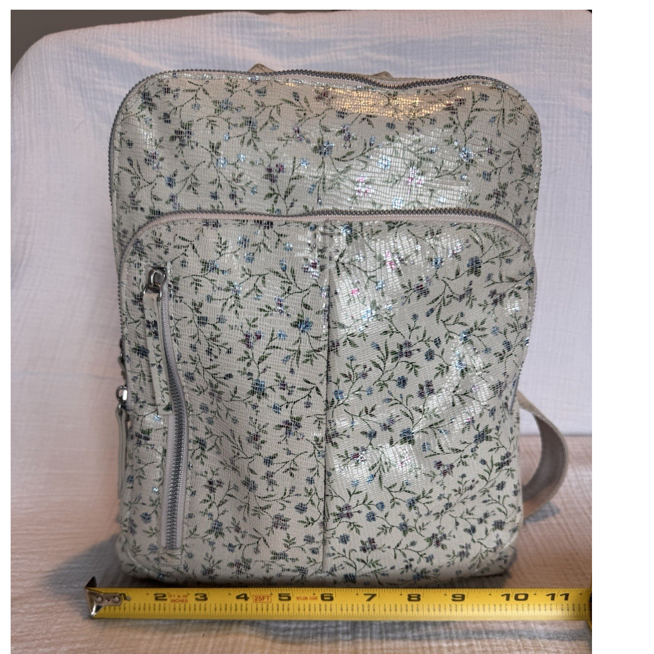 American Leather Co Floral Shimmer Backpack