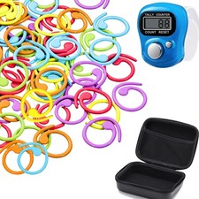 60PCS Metal Stitch Markers,Crochet Knitting Markers Yarn Multicolor01