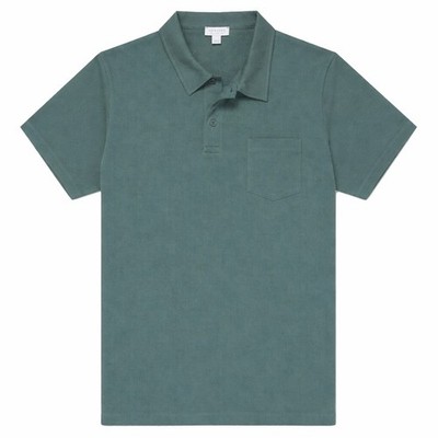 SUNSPEL - Polo Riviera Kurzarm Baumwolle Dunkelpetrol XXL - NEU