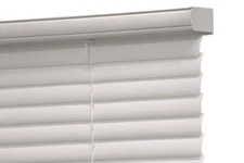 Mainstays 1" Cordless Vinyl Light Filtering Mini Blinds, White, 27" W x 64" L