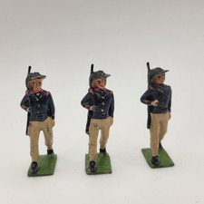 Britains 169 Italian Bersaglieri infantry lot of 3 lead hollow cast