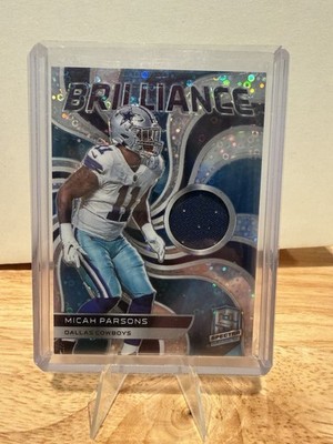 2022 Spectra Micah Parsons 11/60 Brilliance Prizm MEM #BRL-MPA Jersey Match