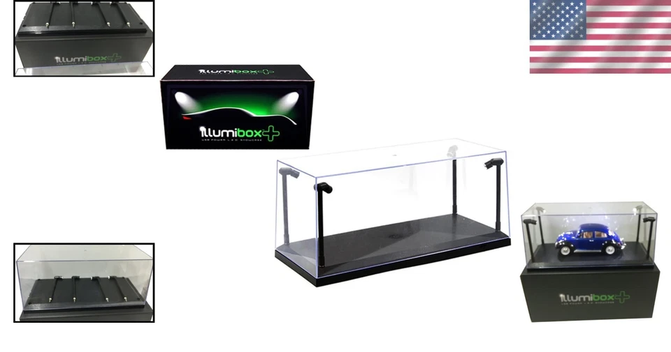 LED Illuminated Display Case for 1:18 Diecast Collectibles - Image 2 of 4