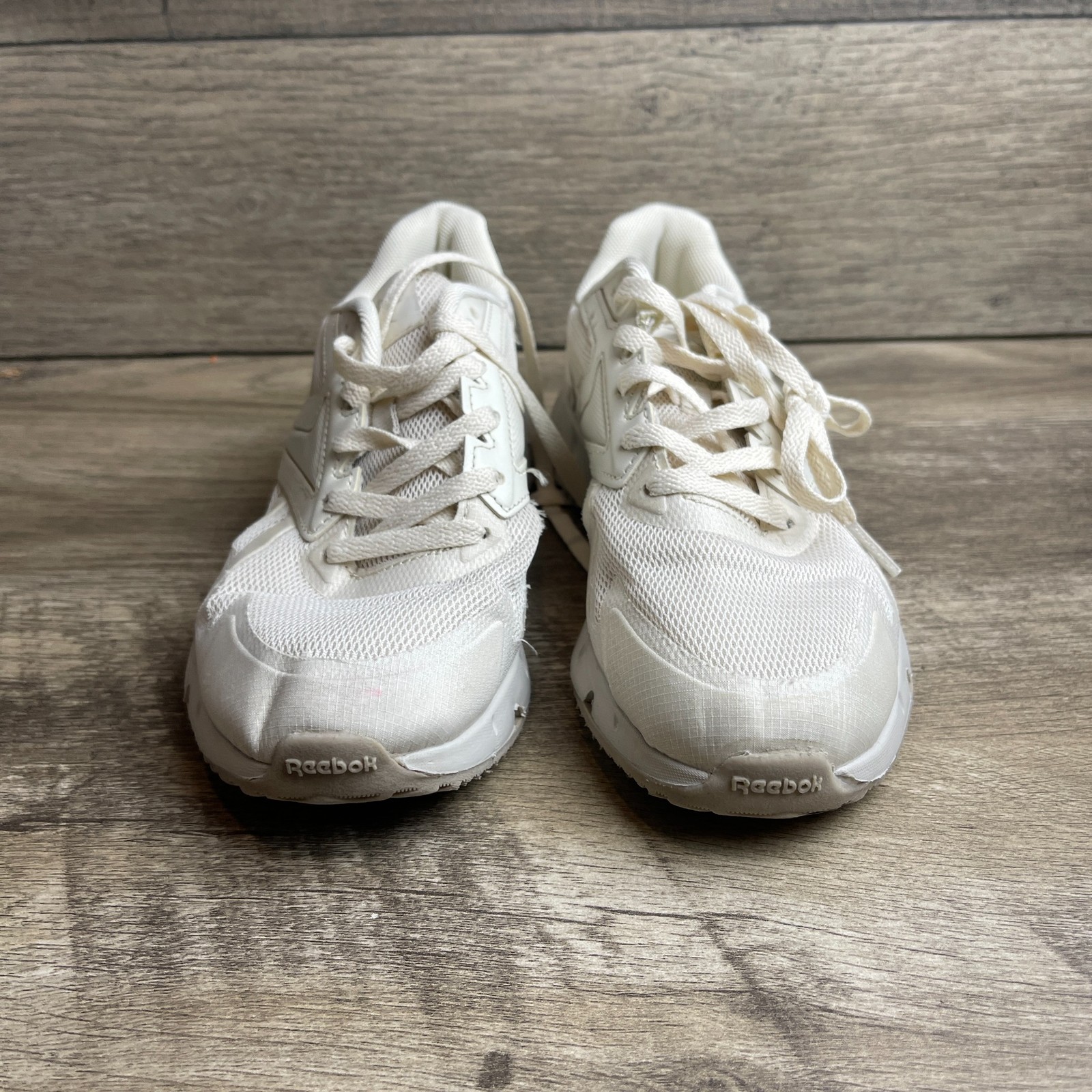 SAOLA Scarpe da corsa Reebok Dynamic 30153SCS per bambini US 5 beige sneakers sportive stringate