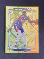 Jalen Smith 2020-21 Panini Obsidian Hawks Electric Etch Yellow Rookie RC #190