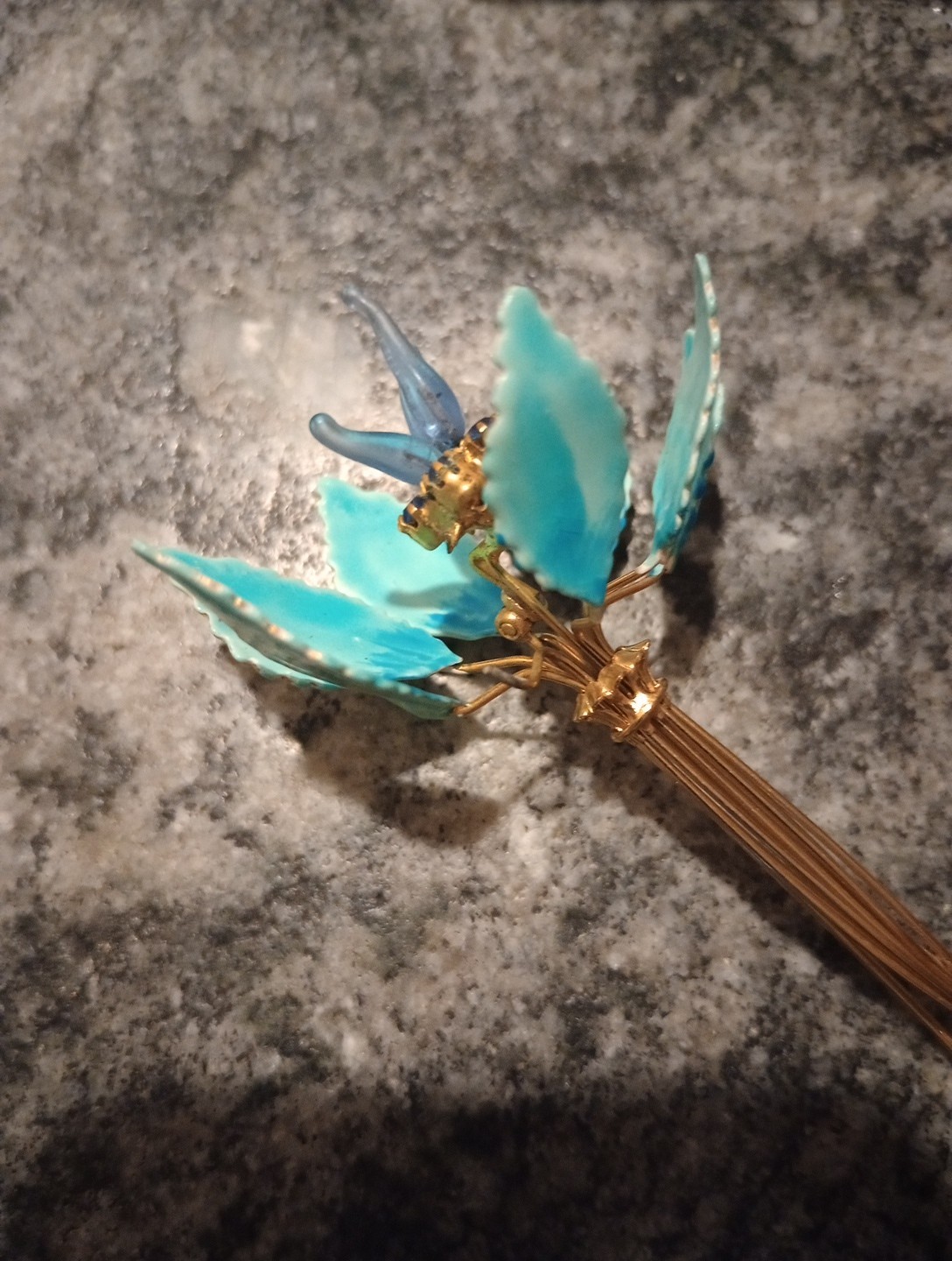 Signed  Dimensional Vendome  Enamel Rhinestone Pl… - image 13