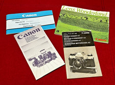 Canon Camera Instructions Guidebook Product Guide...lot of 4