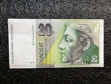 Slovakia- 20 Korun, 1993-2006 Banknote #K2183336⚜️*️⃣ 💵 1484
