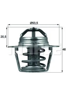 Termostato TX 91 89D MAHLE per RENAULT SUPER 5 MEGANE I Coach MEGANE I Cabriolet - Immagine 2