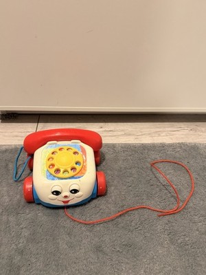 Fisher-Price Chatter Telefon Zugspielzeug Vintage Style 2000 Mattel 77816 Eyes Mov