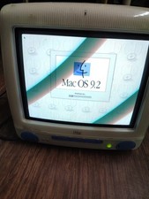 Apple iMac G3 M5521 Indigo w/ PowerPC 750 G3 - 350MHz/64MB Ram/7GB HDD   READ