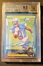 Ameer Abdullah RC 2015 Topps Chrome AUTO BGS 9.5/10 Lions Nebraska Panthers A1
