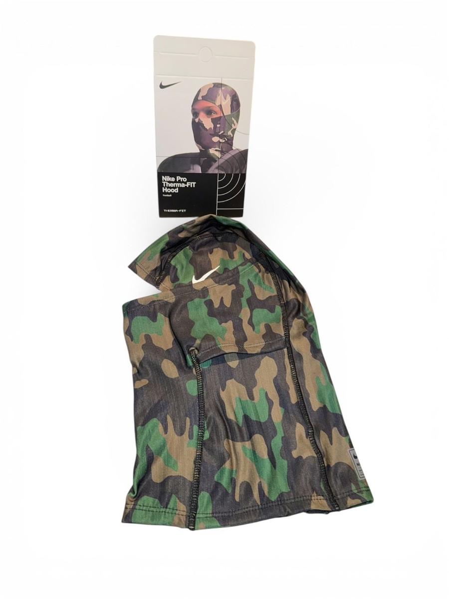 Nike Pro HyperWarm Hood Ski Mask / Balaclava Green Camo - Free