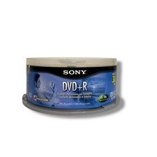 SONY DVD R 30-Pack Spindle 4.7GB 16X 120min Blank Discs