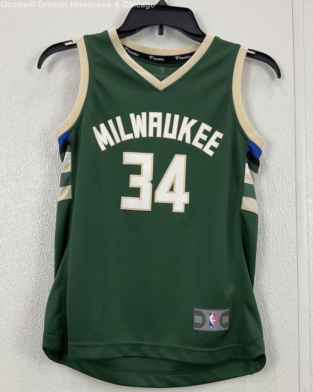 Fanatics NBA Milwaukee Bucks Giannis Antetokounmpo Jersey Youth SZ S