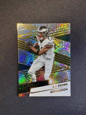 2025 Panini Revolution A.J. Brown Fireworks #181 Philadelphia Eagles #d 18/49