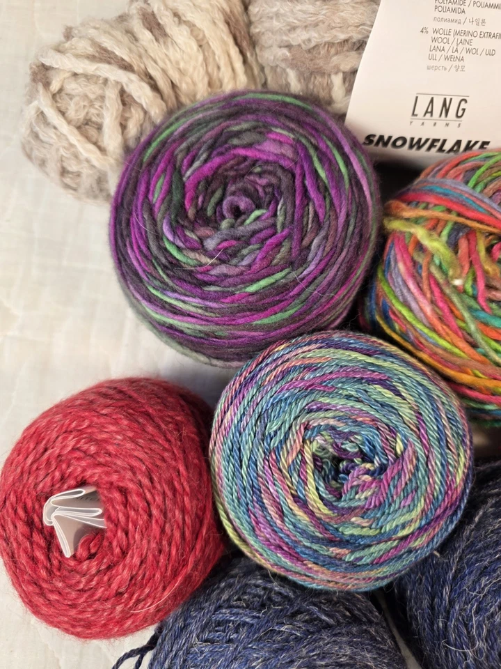 Yarn Lot 1 lb 11 oz Mixed Fibers Wool Alpaca Linen Cotton Knitting X1 - Image 3 of 4