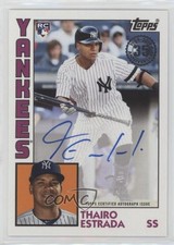 2019 Topps Update 1984 Topps Baseball Auto Thairo Estrada #84A-TE Auto 18k3