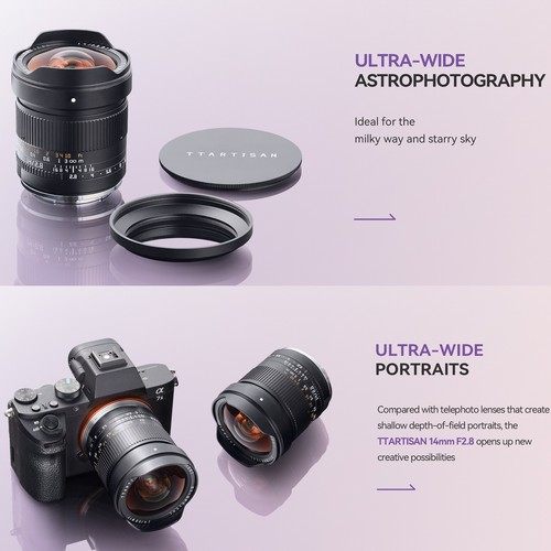 TTArtisan 14mm F2.8 Ultra Wide Angle Full Frame Autofocus Lens for Leica L-Mount - Picture 4 of 9