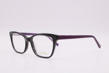 NEW NICOLE MILLER NMP814 C01 BLACK PURPLE AUTHENTIC EYEGLASSES 50-16