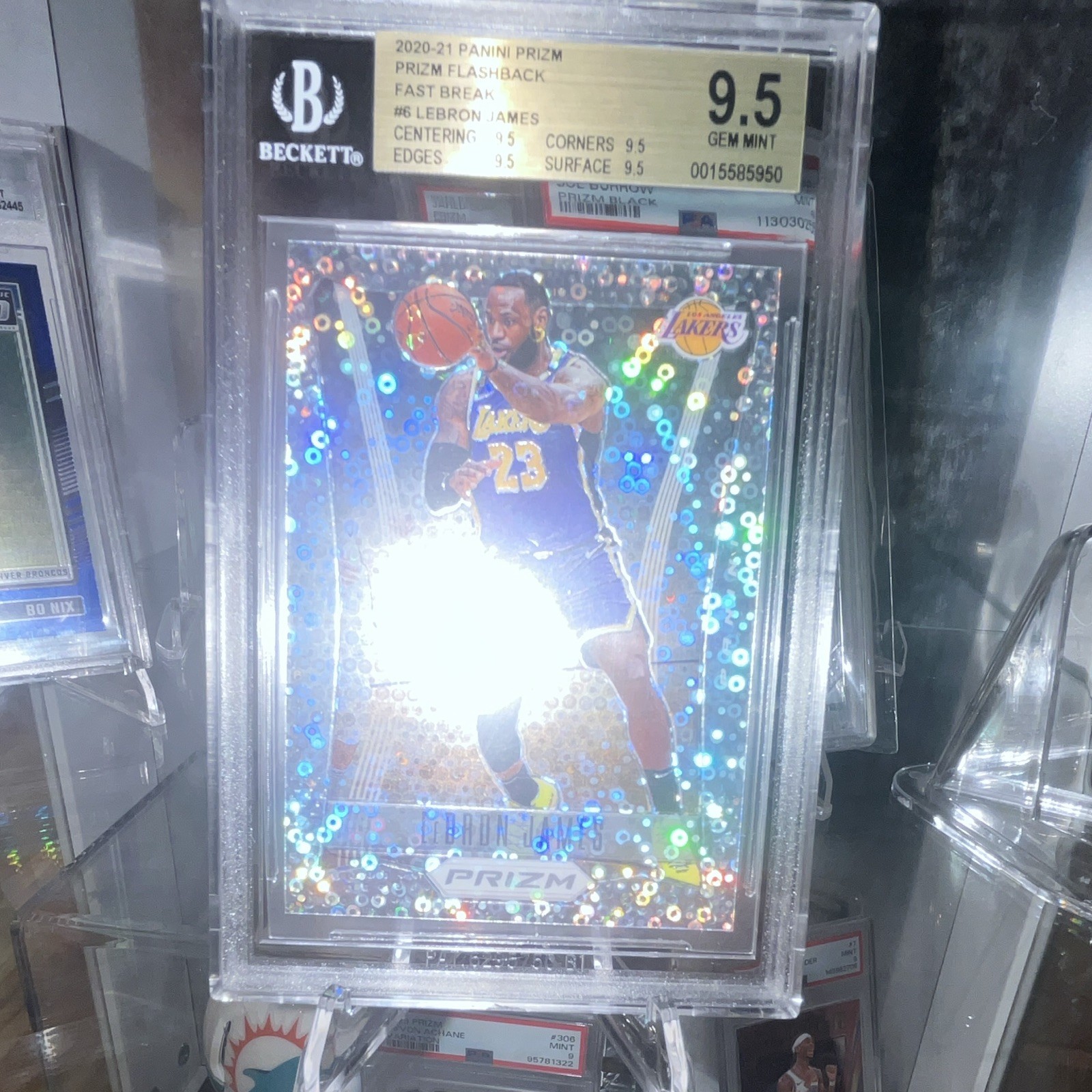 Panini 2020-21 Prizm LeBron James #6 Flashback Fast Break Prizm