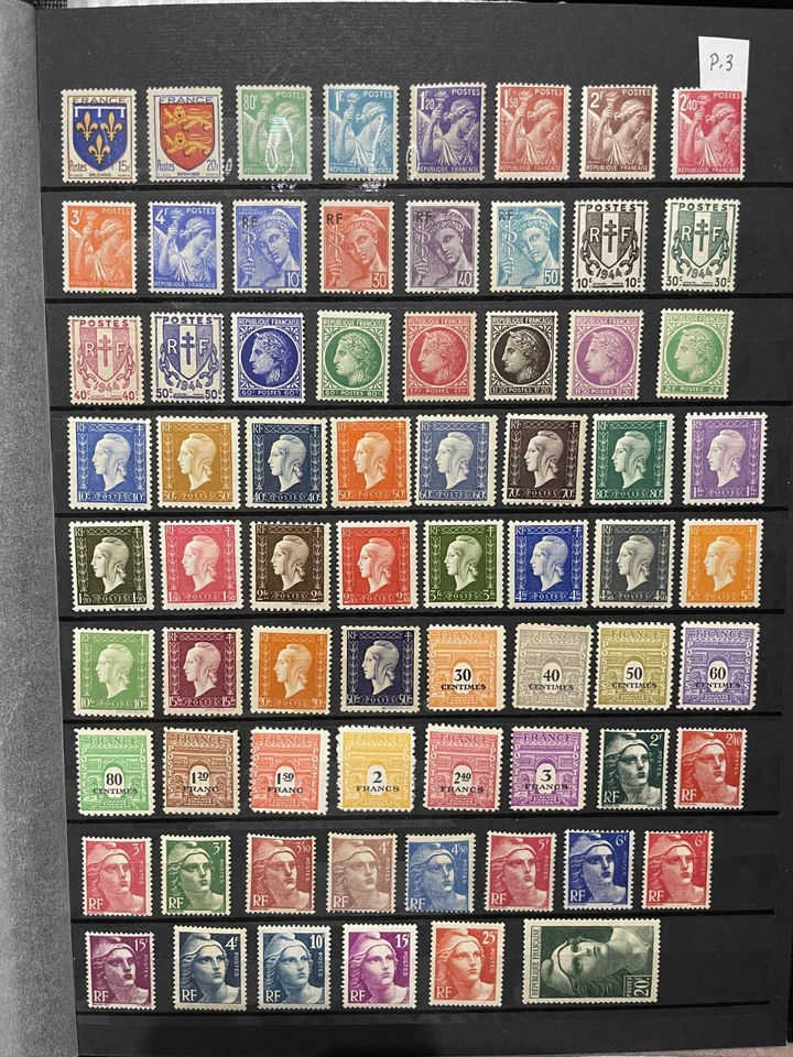 T.19.2. 203 timbres** neuf** de 1937 à 1958. sans trace de charnière. luxe. - Photo 2/4