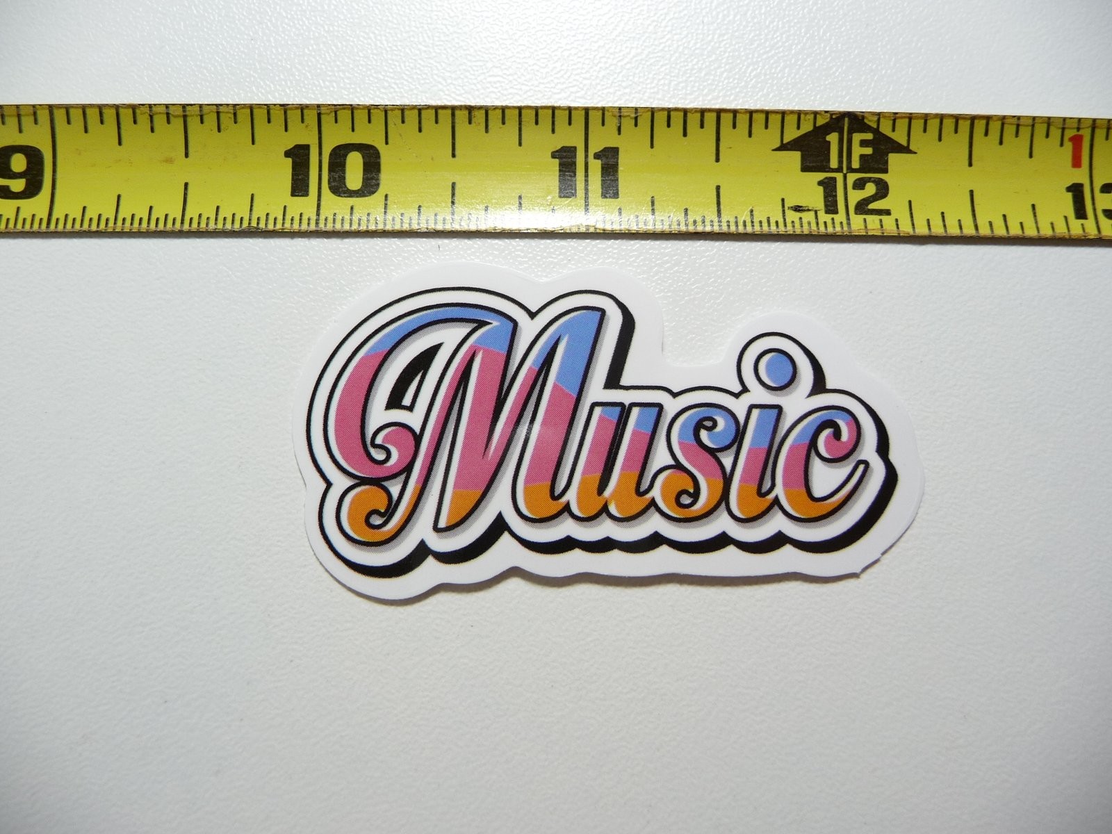 Cursive Music Band Song Decal Sticker for Fan Appreciation