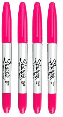 Sharpie Permanentmarker Twin Tip Fine Ultra Fine Hellrosa 4er-Pack