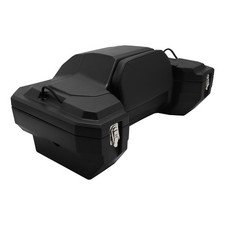 82L Universal ATV Rear Rack Cargo Storage Box with Passenger Backrest Pad