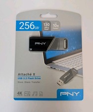 PNY 256GB Attaché X USB 3.2 Gen 1 Flash Drive, Advanced 256GB, 6 Piece Lot