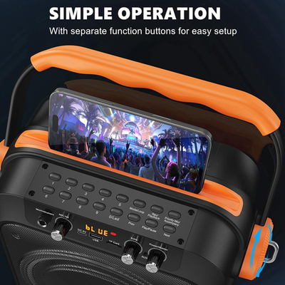 Karaoke Machine 2 Microphones BIGASUO Karaoke Machine, Portable ...