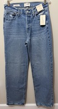 Universal Thread Women  s Mid-Rise 90  s Baggy Jeans Size 6 NWT Button Fly Relaxed