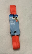 Vibrant Life Reflective 5ft Dog Leash, Neon Orange. For 50-90 Lb Large Dogs. New