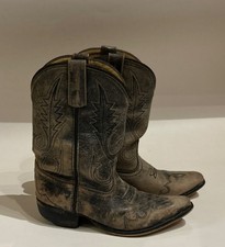 Smoky Mountain Boots Brown Western Cowboy Leather Boots Girls Size 2