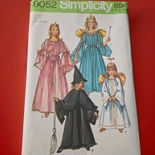 Simplicity 9052 Pattern Princess Witch Angel Dress Girl's Size Large 10-12 Uncut
