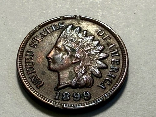 1899 INDIAN HEAD PENNY U.S. COIN - SHIPS FREE W/ USPS TRACK & INSUR