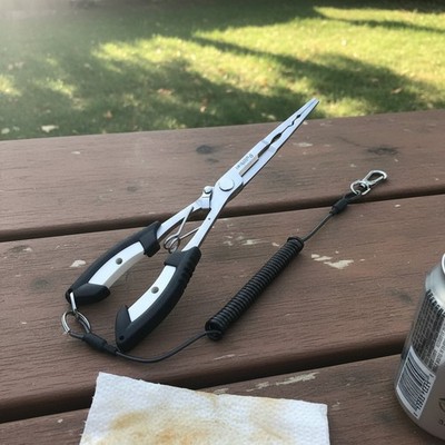 Stainless Steel Precision Needle Nose Fishing Pliers with Braid Cutter, Hook ...