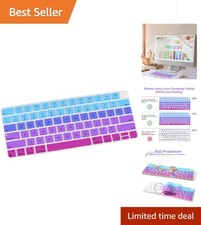 Comfortable Silicone Keyboard Cover for iMac Magic Keyboard - Ombre Blue Pink
